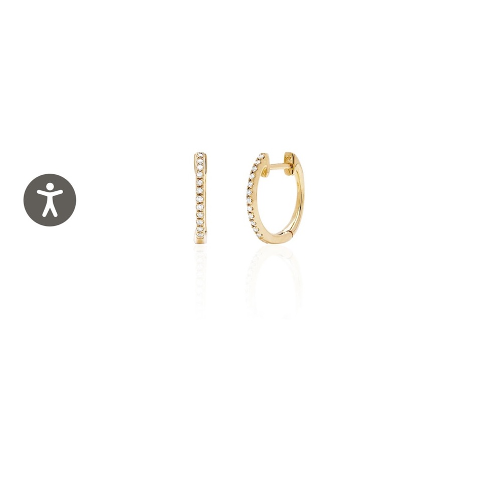 Diamond Mini Huggie Earrings EF collection